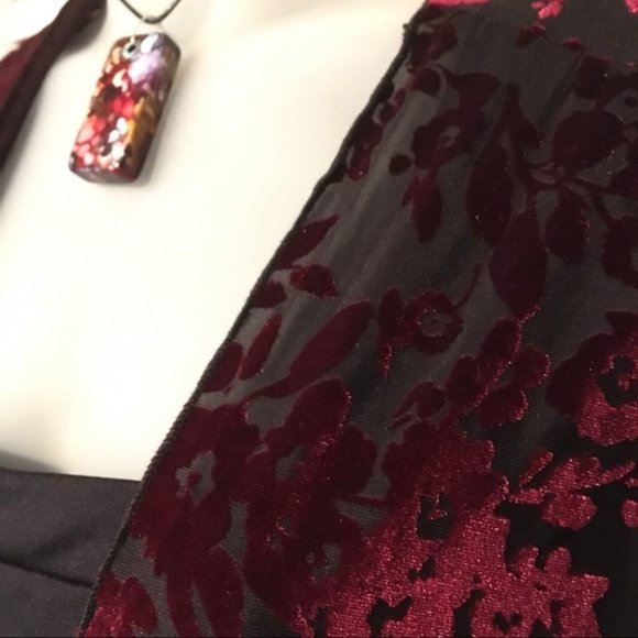 NWOT Top Fashion New York (L) velvet burnout - Picture 4 of 5